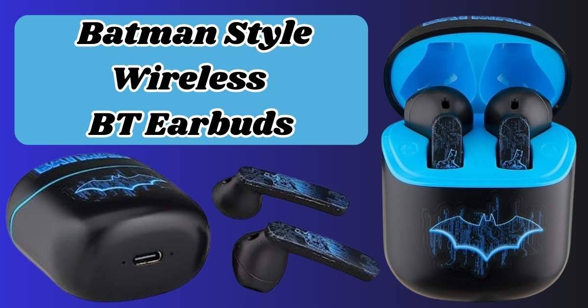 Batman Style Wireless BT Earbuds